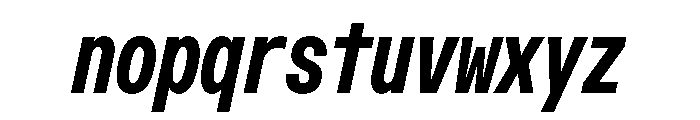 OpenInto 400BoldItalic Instance Font LOWERCASE