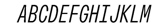 OpenInto 400LightItalic Instance Font UPPERCASE