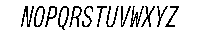 OpenInto 400LightItalic Instance Font UPPERCASE