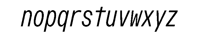 OpenInto 400LightItalic Instance Font LOWERCASE