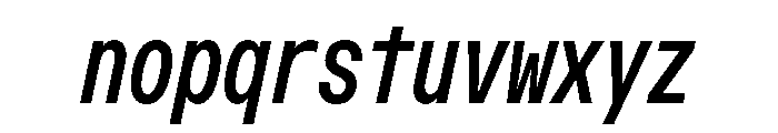 OpenInto 400RegularItalic Instance Font LOWERCASE