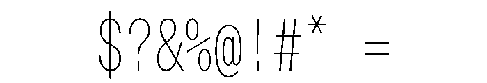 OpenInto 400Thin Instance Font OTHER CHARS