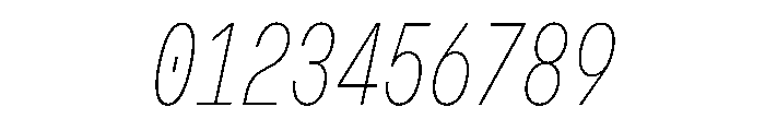 OpenInto 400ThinItalic Instance Font OTHER CHARS