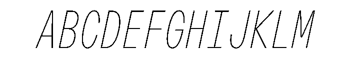OpenInto 400ThinItalic Instance Font UPPERCASE