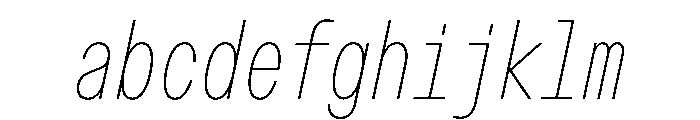 OpenInto 400ThinItalic Instance FONT
