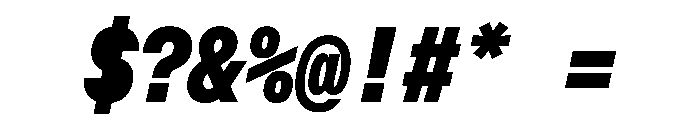 OpenInto 500BlackItalic Instance Font OTHER CHARS