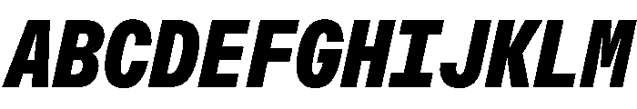OpenInto 500BlackItalic Instance Font UPPERCASE