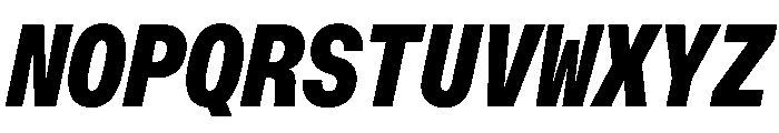 OpenInto 500BlackItalic Instance Font UPPERCASE