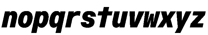 OpenInto 500BlackItalic Instance Font LOWERCASE