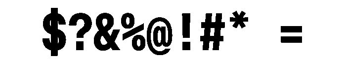 OpenInto 500Bold Instance Font OTHER CHARS