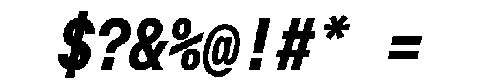OpenInto 500BoldItalic Instance Font OTHER CHARS