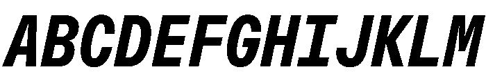 OpenInto 500BoldItalic Instance Font UPPERCASE