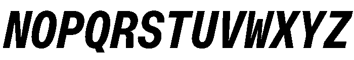 OpenInto 500BoldItalic Instance Font UPPERCASE