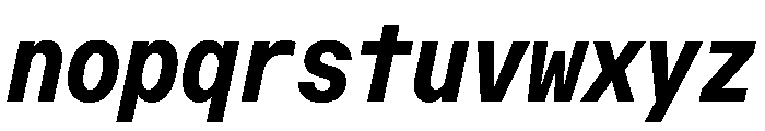 OpenInto 500BoldItalic Instance Font LOWERCASE