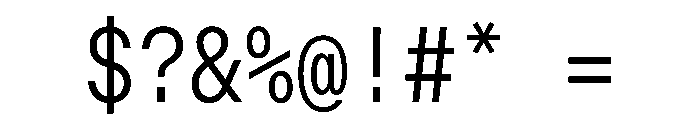 OpenInto 500Light Instance Font OTHER CHARS
