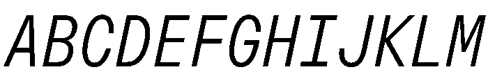 OpenInto 500LightItalic Instance Font UPPERCASE