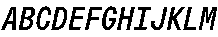 OpenInto 500RegularItalic Instance Font UPPERCASE