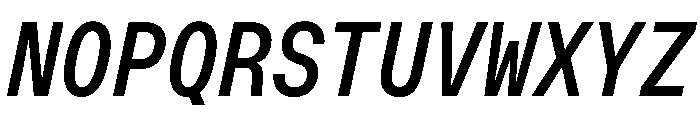 OpenInto 500RegularItalic Instance Font UPPERCASE