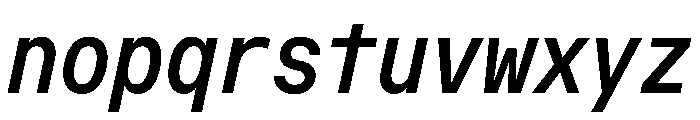 OpenInto 500RegularItalic Instance Font LOWERCASE