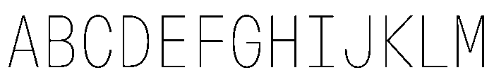 OpenInto 500Thin Instance Font UPPERCASE