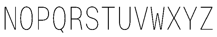 OpenInto 500Thin Instance Font UPPERCASE