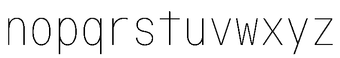 OpenInto 500Thin Instance Font LOWERCASE