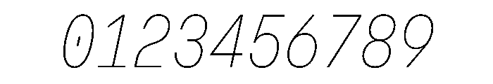 OpenInto 500ThinItalic Instance Font OTHER CHARS