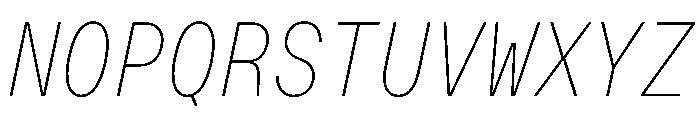 OpenInto 500ThinItalic Instance Font UPPERCASE