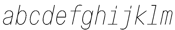 OpenInto 500ThinItalic Instance FONT