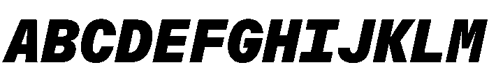 OpenInto 600BlackItalic Instance Font UPPERCASE