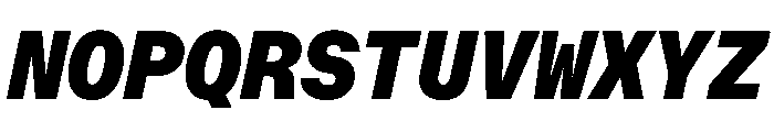 OpenInto 600BlackItalic Instance Font UPPERCASE