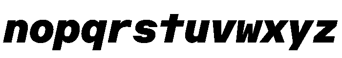 OpenInto 600BlackItalic Instance Font LOWERCASE