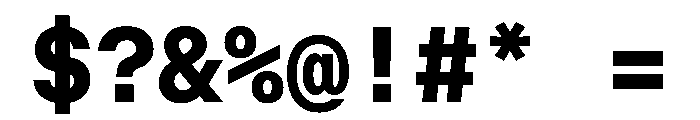 OpenInto 600Bold Instance Font OTHER CHARS