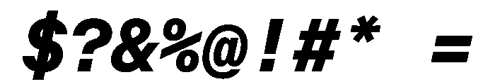 OpenInto 600BoldItalic Instance Font OTHER CHARS