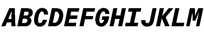 OpenInto 600BoldItalic Instance Font UPPERCASE