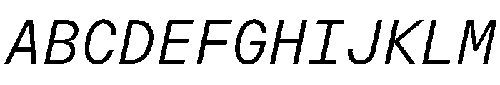 OpenInto 600LightItalic Instance Font UPPERCASE
