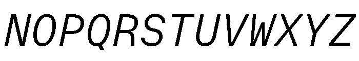 OpenInto 600LightItalic Instance Font UPPERCASE