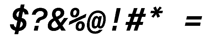 OpenInto 600RegularItalic Instance Font OTHER CHARS
