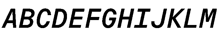OpenInto 600RegularItalic Instance Font UPPERCASE