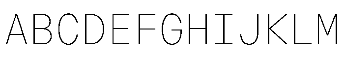 OpenInto 600Thin Instance Font UPPERCASE