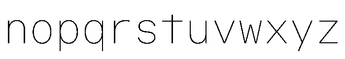 OpenInto 600Thin Instance Font LOWERCASE