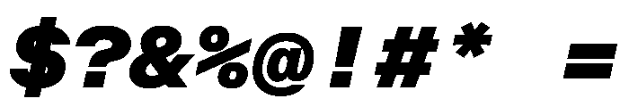 OpenInto 700BlackItalic Instance Font OTHER CHARS