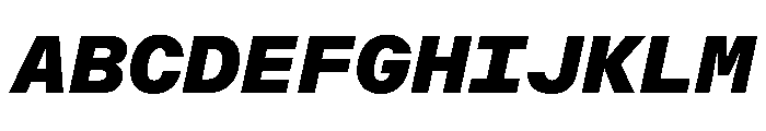 OpenInto 700BlackItalic Instance Font UPPERCASE