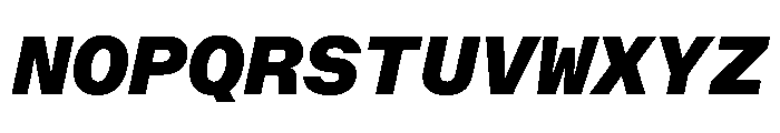 OpenInto 700BlackItalic Instance Font UPPERCASE