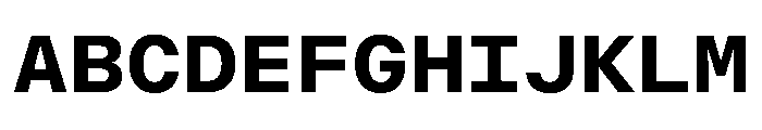 OpenInto 700Bold Instance Font UPPERCASE