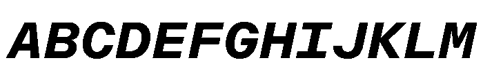 OpenInto 700BoldItalic Instance Font UPPERCASE
