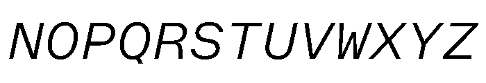 OpenInto 700LightItalic Instance Font UPPERCASE