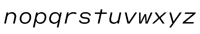 OpenInto 700LightItalic Instance Font LOWERCASE