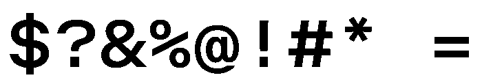 OpenInto 700Regular Instance Font OTHER CHARS