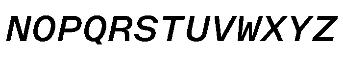 OpenInto 700RegularItalic Instance Font UPPERCASE